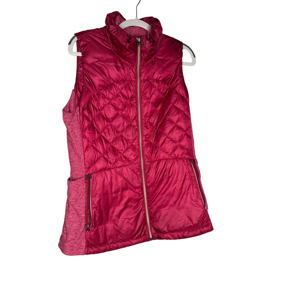 Lululemon pink goose down puffer quilted vest‎ athletic wear
